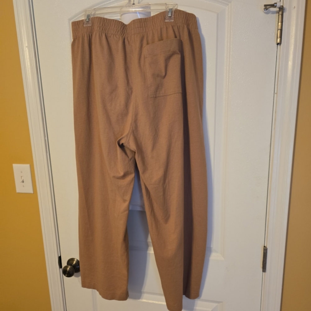 Everlane Pull On Organic Cotton High-Rise wide leg pants XL - Picture 4 of 6